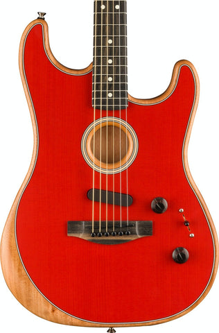 Fender American Acoustasonic Stratocaster, Dakota Red