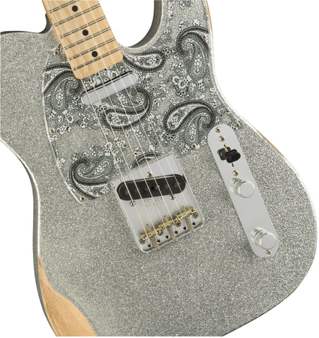 Fender Artist Brad Paisley Road Worn Telecaster, Silver Sparkle