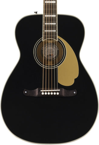 Fender Malibu Vintage Acoustic Guitar, Black