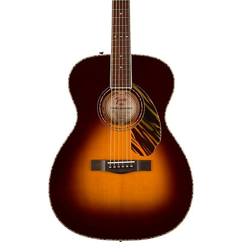 Fender PO-220E Orchestra Acoustic Guitar, 3-Color Vintage Sunburst