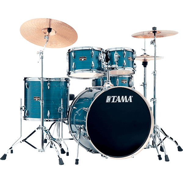 Trống Cơ Tama Imperialstar IP58H6W 5-Shell Pack màu Hairline Blue (18"/10"/12"/14"/14")