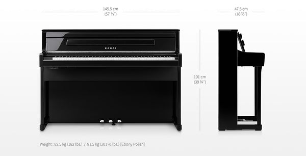 Kích thước đàn piano điện Kawai CA901