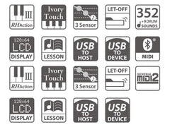 CN37 có thể ghi và phát tệp âm thanh kỹ thuật số bằng thiết bị bộ nhớ USB, ở định dạng MP3 hoặc WAV.