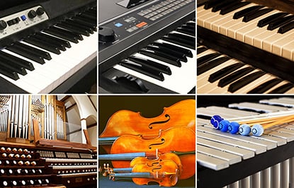 Ngoài âm thanh piano cơ thực tế, KDP120 còn cung cấp nhiều lựa chọn âm thanh nhạc cụ bổ sung, bao gồm đàn piano điện, đàn organ, đàn harpsichord, máy rung và đàn dây.
