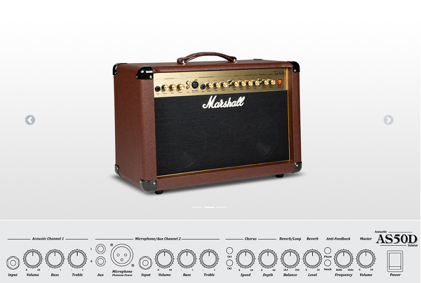 Amplifier Acoustic Guitar Marshall AS50D 50-watt