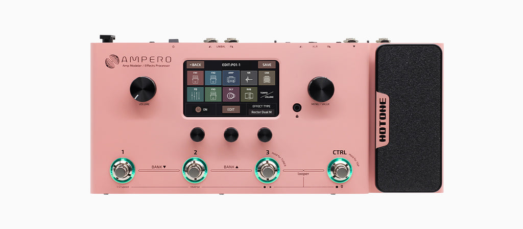 Multi Effect Pedal Hotone Ampero Pink Limited Edition MP-100