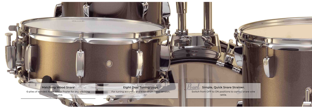 Snare – Từ những tiếng lạch cạch đến những tiếng gầm gừ trên Pearl RS525WFC/C