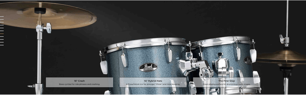 Cymbal – Giữ thời gian. Đánh. Lặp lại trên Pearl RS505C