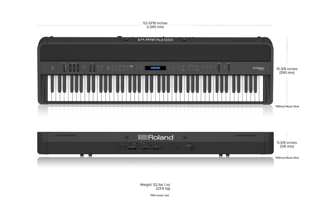 Đàn Piano Điện Portable Roland FP-90X, Size