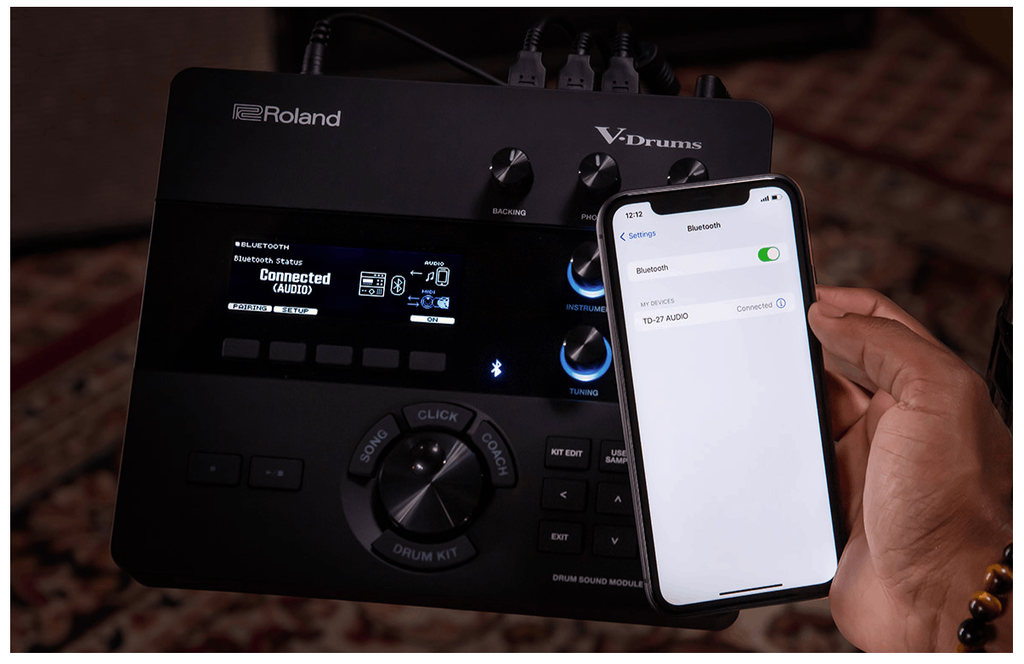 Truyền phát âm thanh qua Bluetooth trên Roland VAD-504