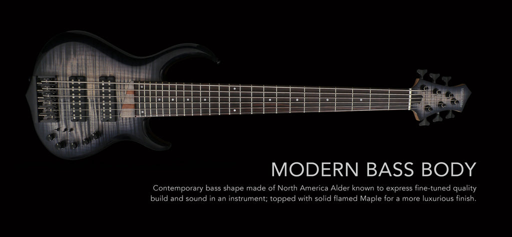 Sire Marcus Miller M7 6-String 2nd Generation được thiết kế kiểu Model Bass Body