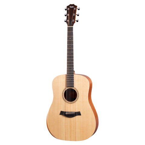 Taylor Academy 10 Dreadnought là một cây đàn cao cấp trong dòng series Academy của Taylor. Taylor Academy 10 là cây đàn dành cho bạn, giúp nâng cao các kỹ năng chơi đàn và phát triển trở thành nghệ sĩ thực thụ.  Dáng Dreadnought Chiều rộng thân: 16” / Chiều sâu: 4 5/8” / Chiều dài thân: 20”  Dành cho người yêu thích âm thanh mạnh mẽ, tràn đầy cảm xúc Âm trầm sâu lắng như phong cách cổ điển Cân bằng âm sắc giữ cho cây đàn luôn được đánh giá là hoàn hảo   Dáng Dreadnought là dáng guitar truyền thống mà Christian Frederick Martin (1796-1873), cũng là nhà sáng lập thương hiệu guitar nổi tiếng Martin hiện nay thiết kế ra. Với xu hướng phát triển theo hướng hiện đại, các nhà sản xuất đàn khác cũng thiết kế ra nhiều dáng đàn khác nhau, cho những âm thanh khác nhau. Nhưng, với dáng Dreadnought huyền thoại là sự lựa chọn dành cho hầu hết nghệ sĩ và người chơi đàn chuyên nghiệp.  Sự tinh tế trong phong cách thiết kế của Taylor mang hình dáng Dreadnought tạo âm thanh uy lực, mạnh mẽ, tầng âm trung mượt mà, các nốt treble cao, rõ ràng giúp cho Academy 10 là cây đàn acoustic tuyệt vời.  Mặt top gỗ Sitka Spruce Mặt trước của Academy 10 là sự lựa chọn của gỗ Vân sam được sử dụng cho rất nhiều model đàn Taylor – Gỗ Sitka Spruce nguyên tấm mang đến âm vang, rõ ràng, sắc nét.  Mặt sau và hông đàn được làm bằng các lớp gỗ Sapele ép lại với nhau Cần đàn Sapele mỏng độc đáo của Taylor với chiều dài gam ngắn (24-7/”) Mặt bàn phím được sử dụng bằng gỗ Ebony tạo điểm nhấn các hoạ tiết acrylic 4mm Đàn bao gồm bao đàn gig bag tiện lợi cho việc di chuyển.   Thông số kỹ thuật / Spec: Manufacturer  Taylor  Model  Academy 10 Acoustic Guitar  Top Material  Sitka Spruce  Back & Side Material  Sapele  Neck Material  Sapele  Fingerboard Material  Ebony  Body Shape  Dreadnought  Colour  Natural  Guitar Size  Full  Number of Strings  6  Tuners  Chrome  Scale Length  24-7/8 inch  Binding  None  Nut & Saddle  Nubone/Micarta  Pickguard  None  Bracing  Academy Series  Included Accessories  Gig Bag