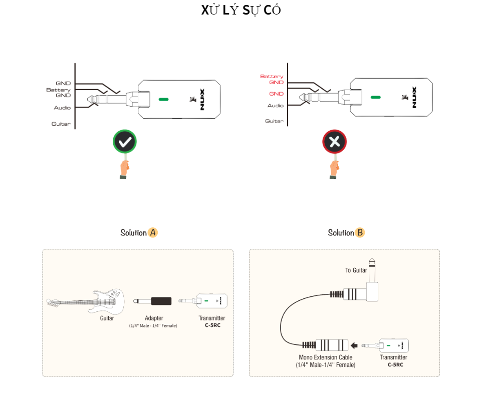 Cách xử lý sự cố trên NUX C5-RC