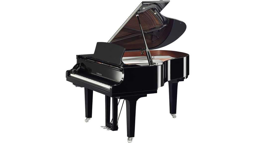 Yamaha C2X Chrome Grand Piano, Polished Ebony.