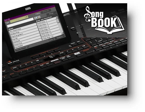 SongBook tăng cường các buổi biểu diễn trực tiếp tren Korg Pa4X