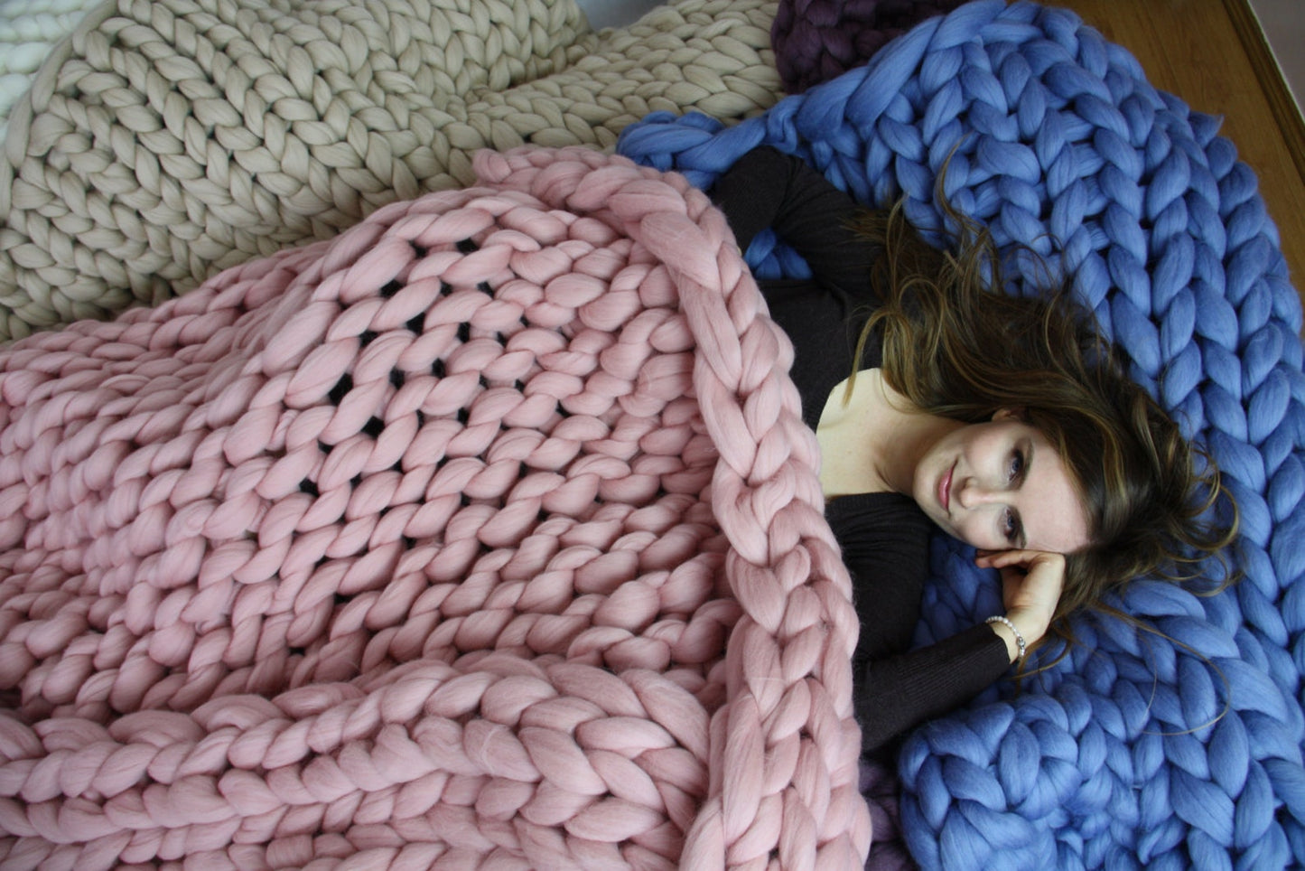 Hand Knitted Weighted Blanket
