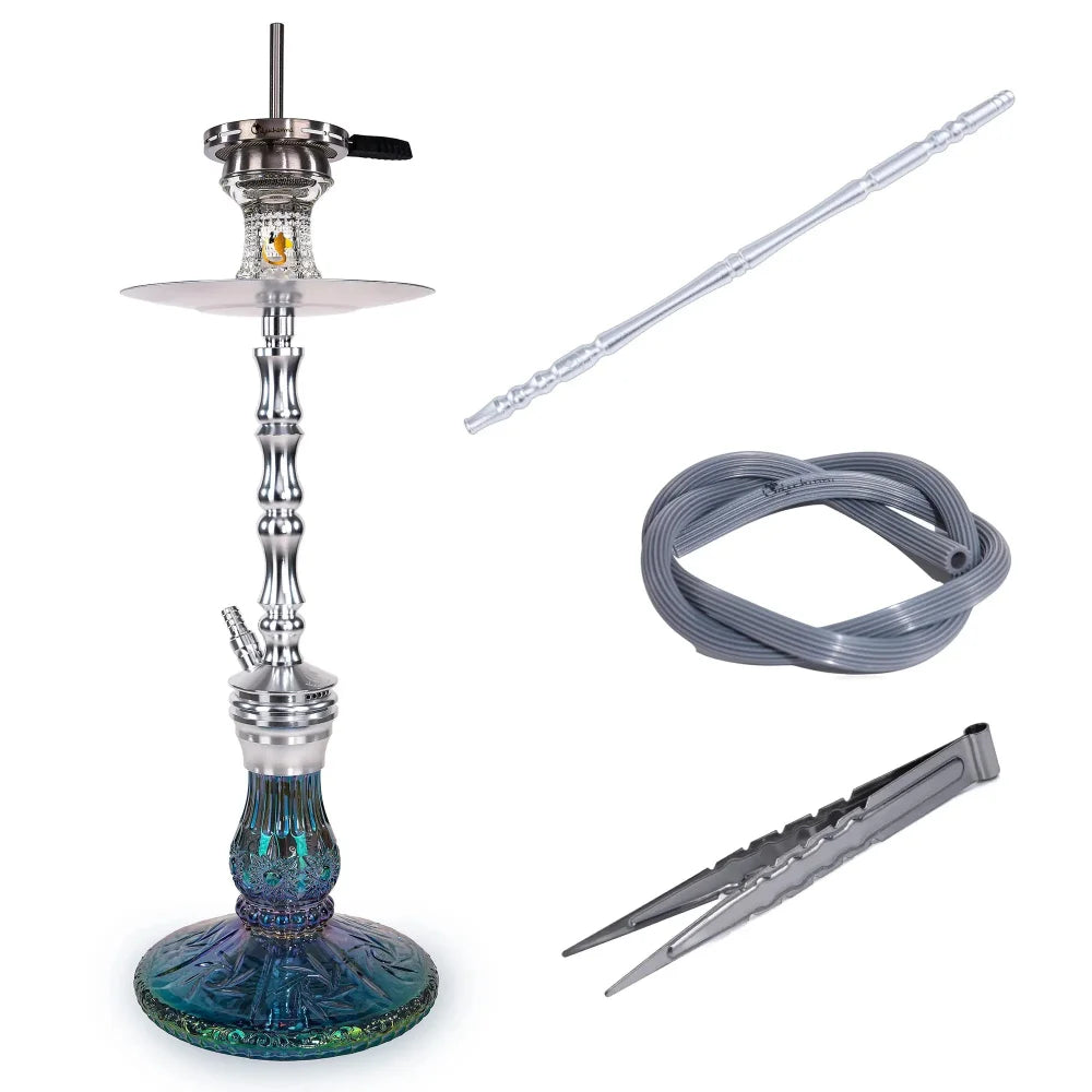 Dschinni Roxx Shisha Set - Premium Zubehör Schlauchset Kopfset