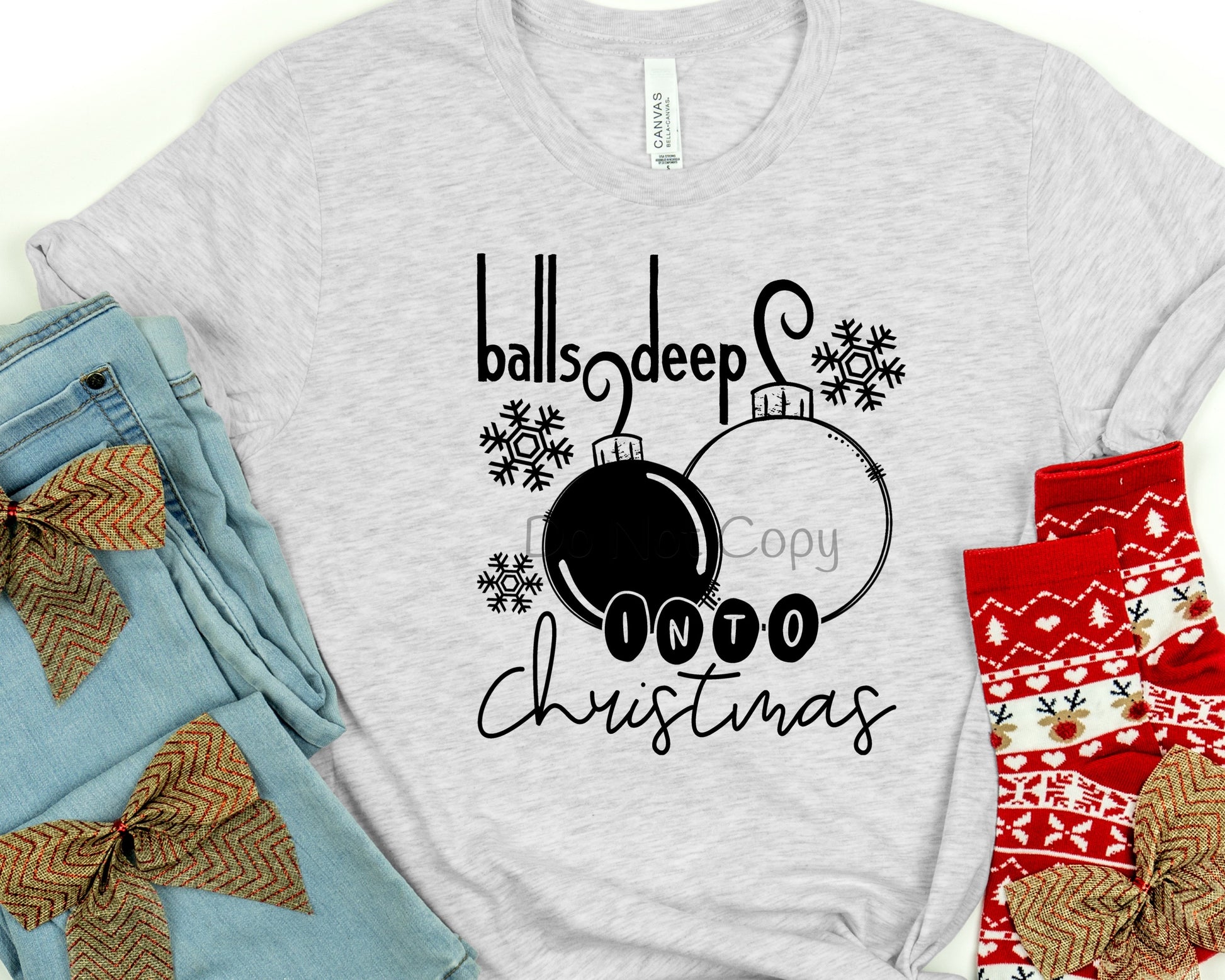 Balls Deep Into Christmas Dtf Abidesignstore 6722