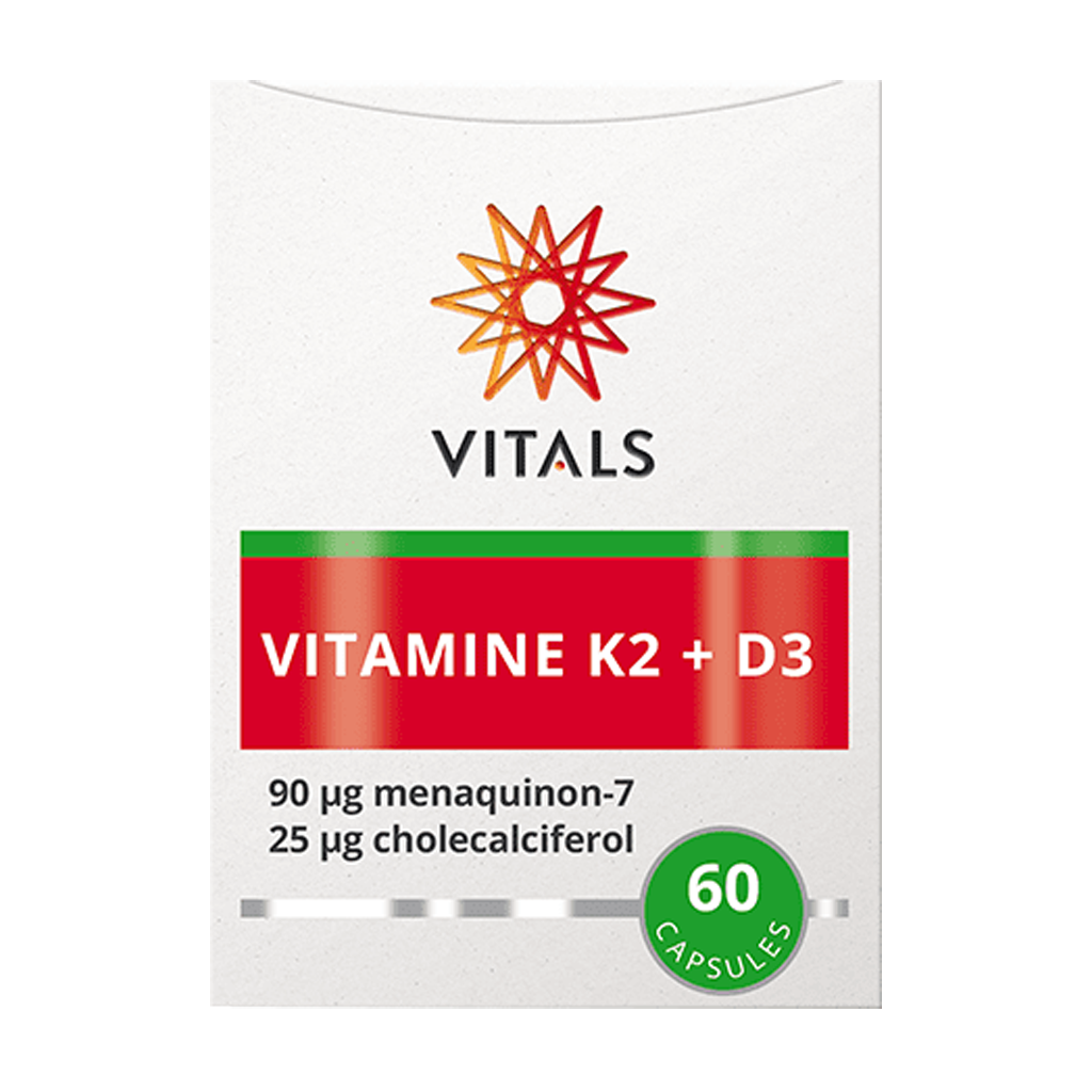 Vitals K2-vitamin med D3-emballage
