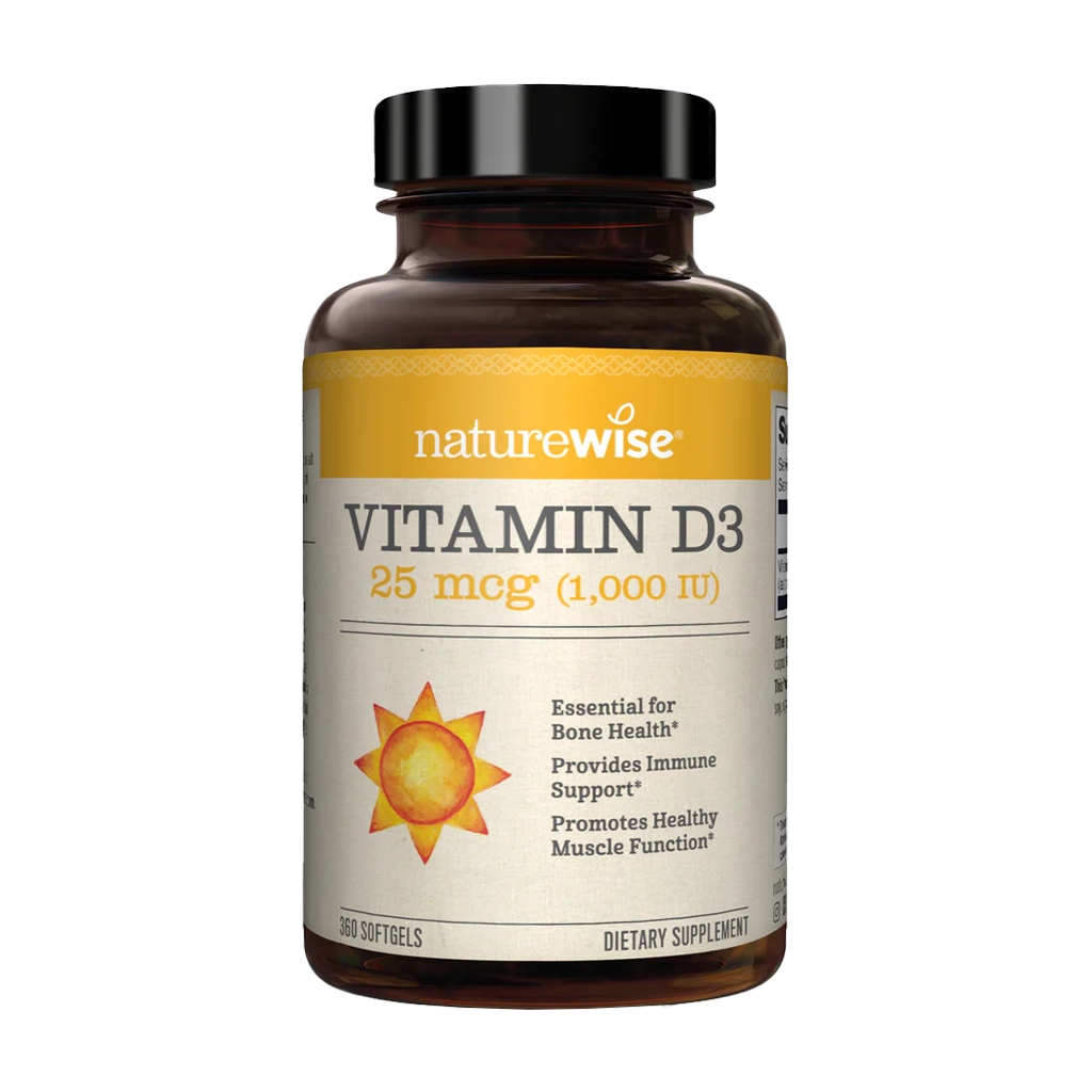 naturewise vitamin d3 1000iu 25mcg 30 softgels 1