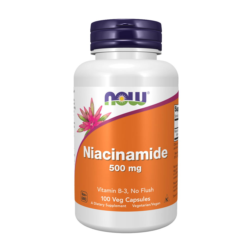 NOW Foods Niacinamide (Vitamin B3) 500mg Front