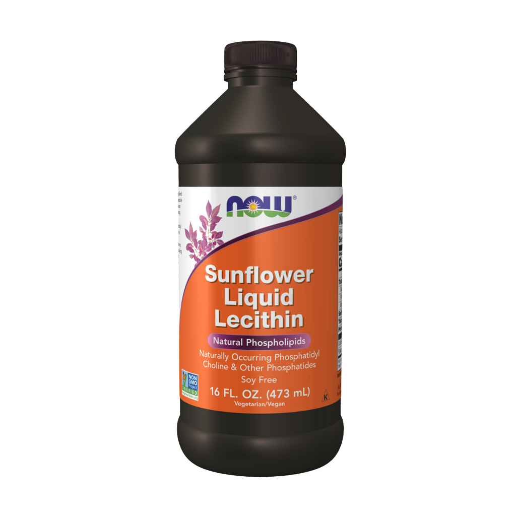 now foods solsikke flydende lecithin 473ml 1