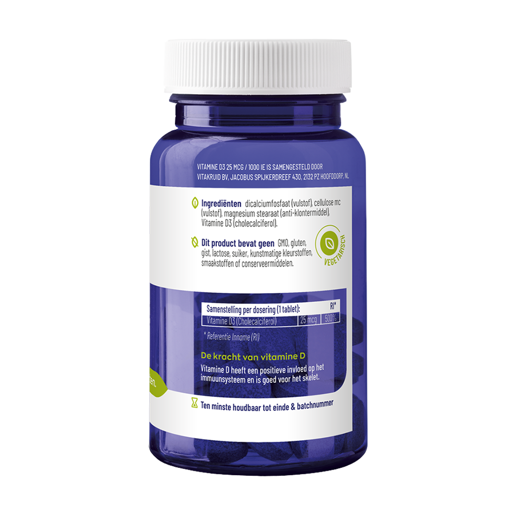vitakruid vitamin d3 25 mcg 120 tabletter 3