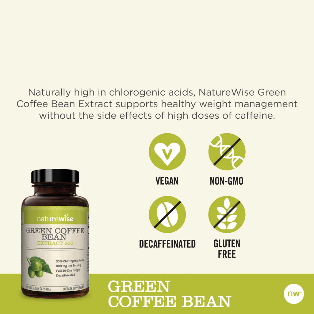 naturewise ekstrakt af grønne kaffebønner 60 kapsler 4
