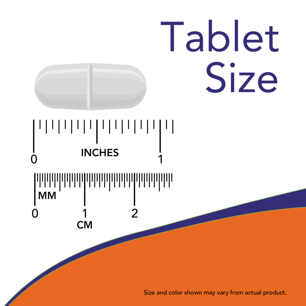 NOW Foods ADAM Mænds Multiple Vitamine (60 tabletten) Tablet grootte