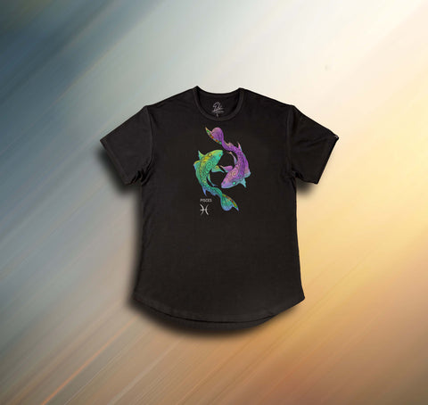 Pisces inspired design on an Eli-by-NOK T-shirt