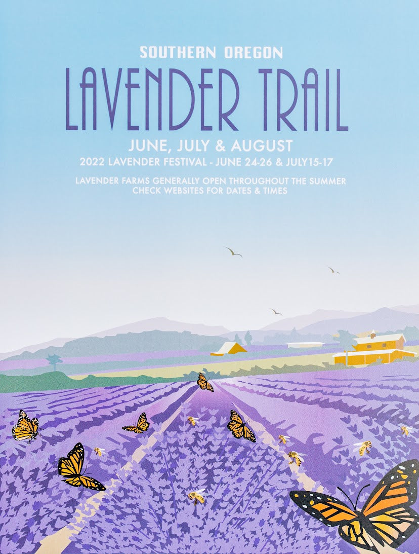 Southern Oregon Lavender Trail Posters Limited Edition Applegate