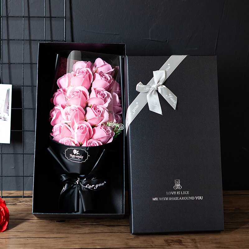 Bouquet éternelle Rose, boîte-cadeau beauté Fleur éternelle pour la Sa –  boutique island