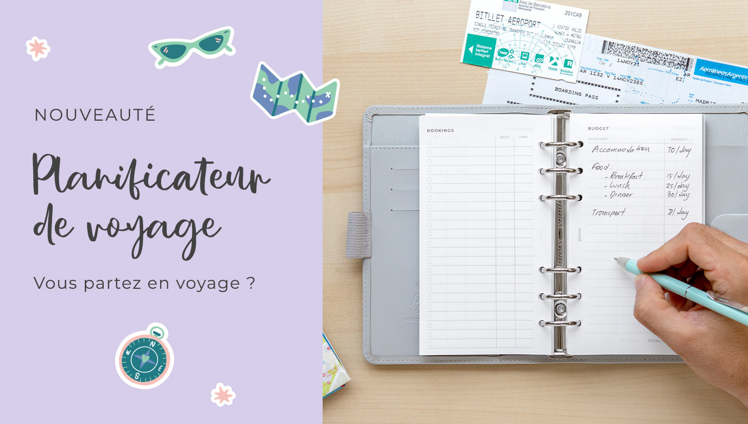 Recharge organiseur semainier Filofax A5