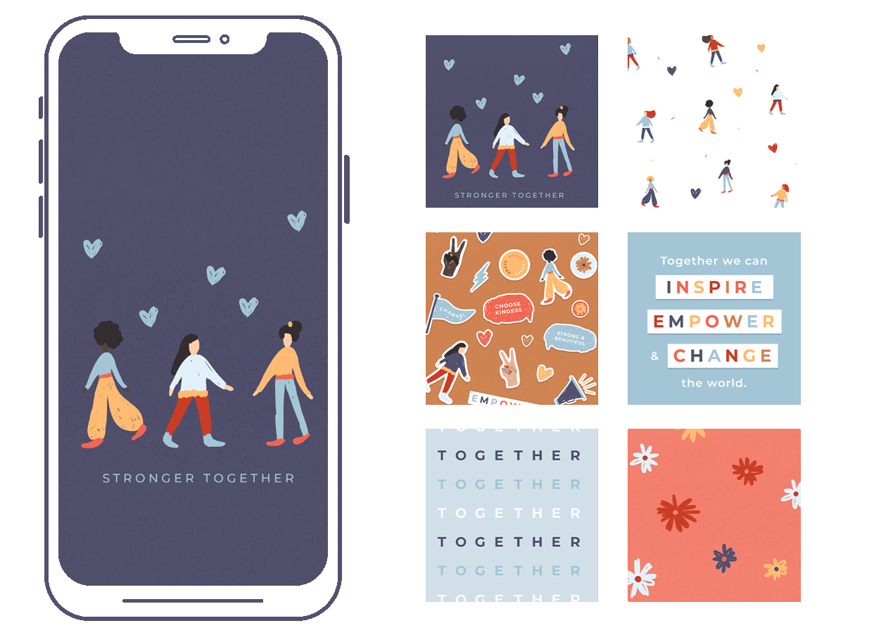 Together Phone Wallpapers by Filofax