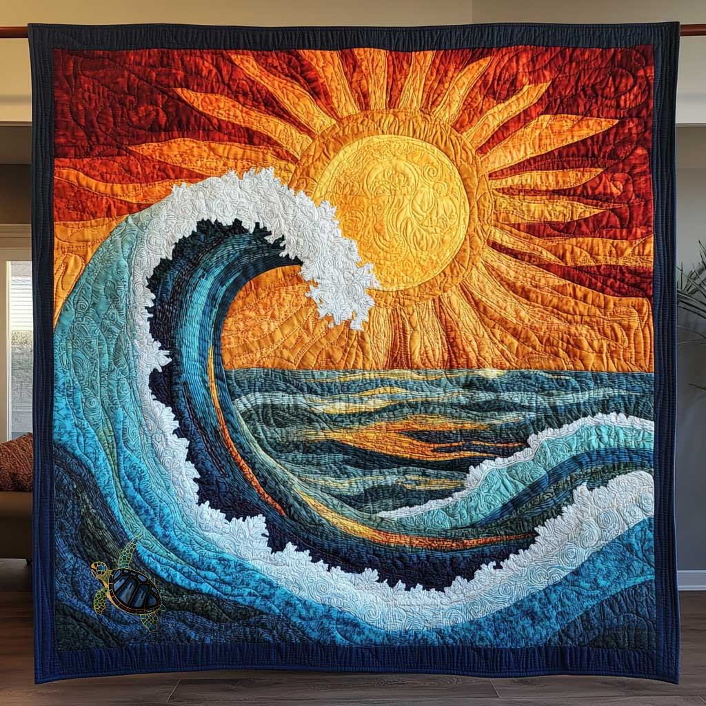 Product Image for Surfing Sun Steppdecke, Queen - 70"x79"