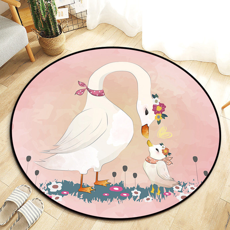 Product Image for Sandsberg | Kawaii Princess Tapijt Multicolor Sprookjes Tapijt Huisdierendriendelijk Vlekbestendig Antislip Achterkant Tapijt voor Kinderkamer, Roze /