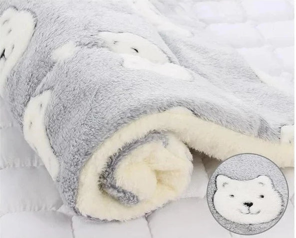 Product Image for Sandsberg | SnuggleSoft Warme Kattendeken, S / Grau & Bär
