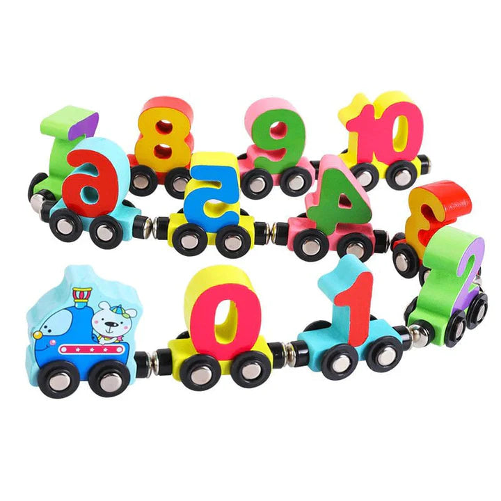 Product Image for Hot Sale Holz Digital Zugspielzeug, Magnetische alphanumerische Bahn