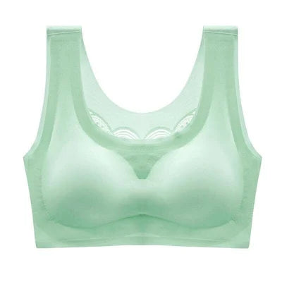 Product Image for Ultradünner Plus Größe Ice Silk Komfort-BH, Grün / 2XL