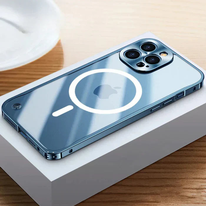 Product Image for Sandsberg | MagSafe Hoes voor iPhone 15 - SteelGuard, Blau / iPhone 15 Plus