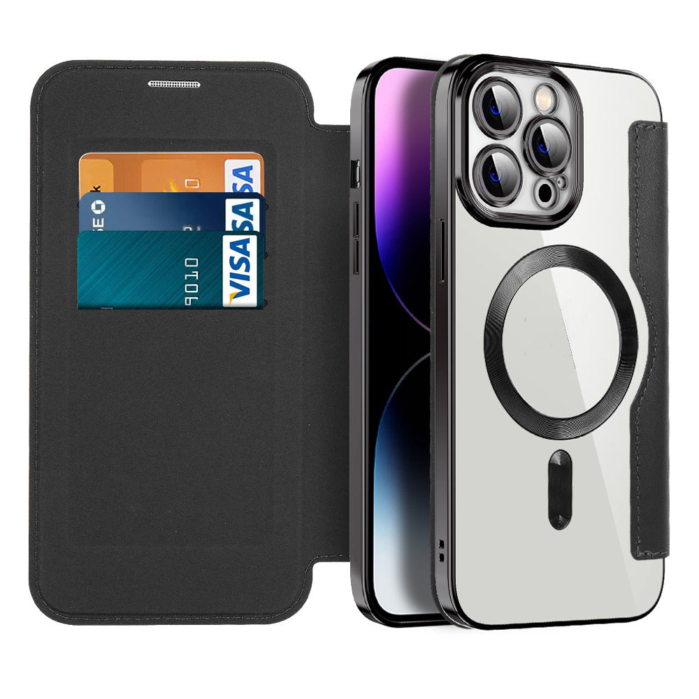 Product Image for Flip Case mit Magnetfunktion für das Handy, Schwarz / iPhone 15 PRO