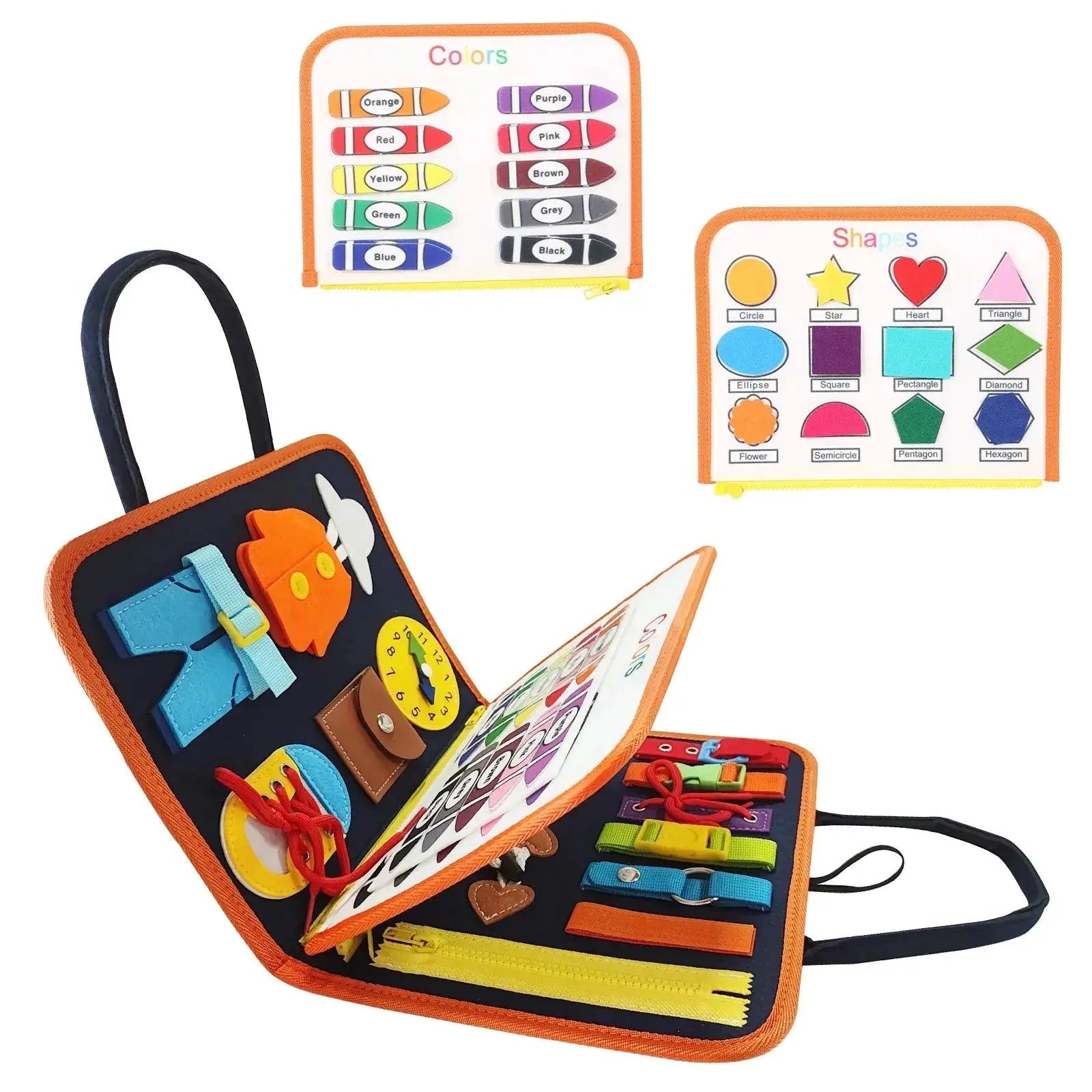 Product Image for Sandsberg | Wonderland Montessori Gemeente Speelgoed Interactief Katoenen Verhaalboek - Inspirerende Educatieve Avontuur, 4 Seiten Blaue Farbe