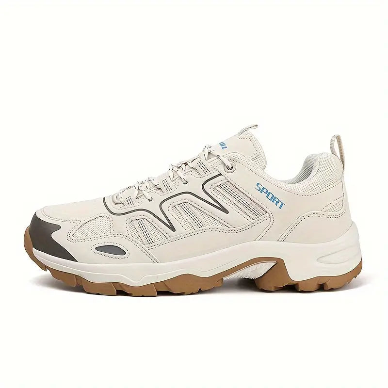 Product Image for Unisex Rutschfeste Wanderschuhe – Dauerhafte Schnürtrekkingschuhe für draußen, Beige / 10
