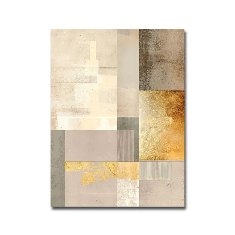 Product Image for Zeitgenössische abstrakte geometrische Farbblock-Wandkunst Fine Art Leinwanddrucke neutrale Farbbilder für moderne Apartment-Wohnzimmer skandinavische