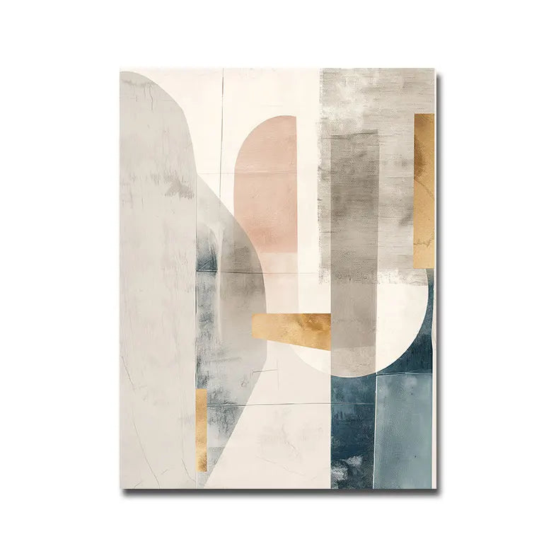 Product Image for Zeitgenössische abstrakte geometrische Farbblock-Wandkunst Fine Art Leinwanddrucke neutrale Farbbilder für moderne Apartment-Wohnzimmer skandinavische