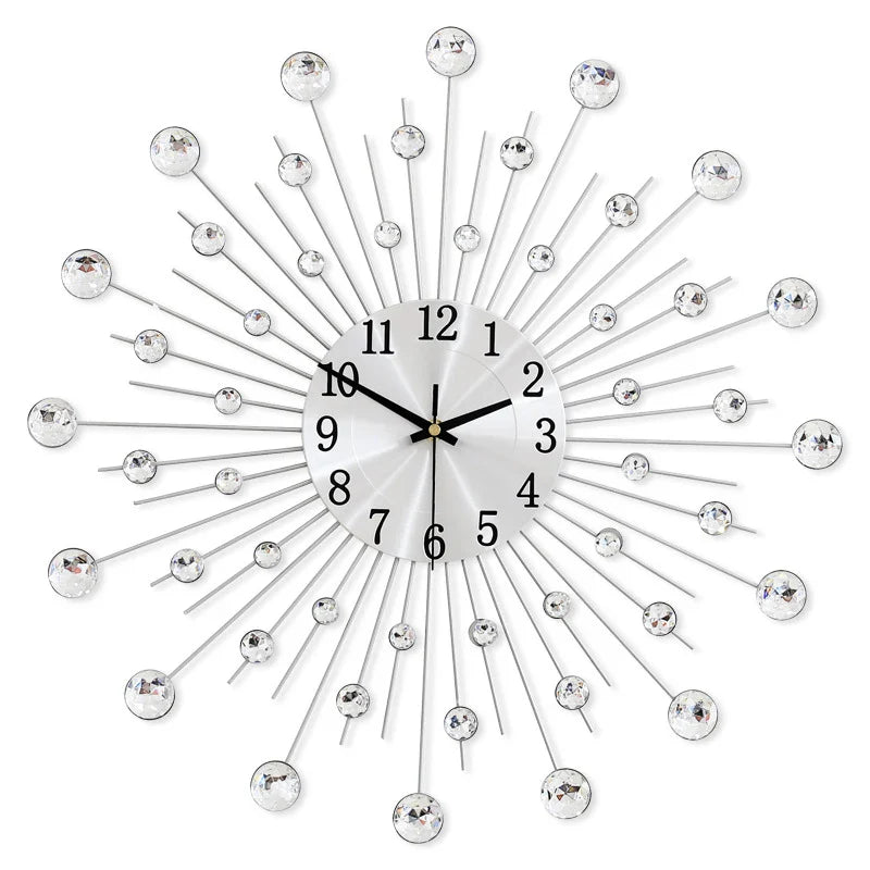 Product Image for Sandsberg | Diamantwerk Gypsophila | Wanduhr | Luxuriöse Ausstrahlung | Stilvolle Dekoration