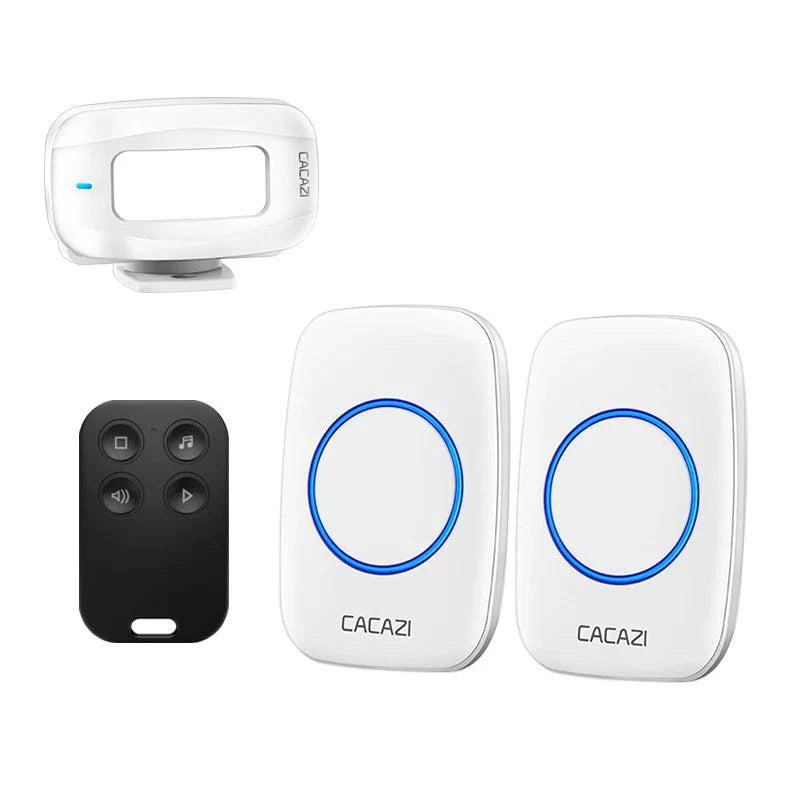 Product Image for Sandsberg | Geavanceerde Aanpasbare Draadloze Beweging Sensor Deurbel met Uitgebreide Detectiecapaciteit, 1PIR 2RE 1YK / EU / CHINA
