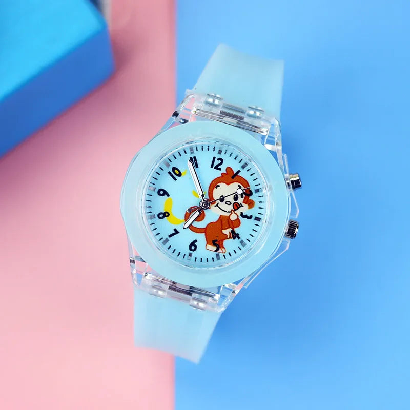 Product Image for Sandsberg | Analog Cartoon Kinder Armbanduhr, Affe Blau