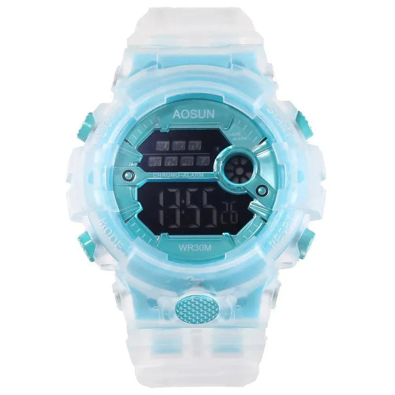 Product Image for Sandsberg | Lebendige wasserdichte Jelly Strap Digitaluhr für Kinder - UTHAI CE35, Blau