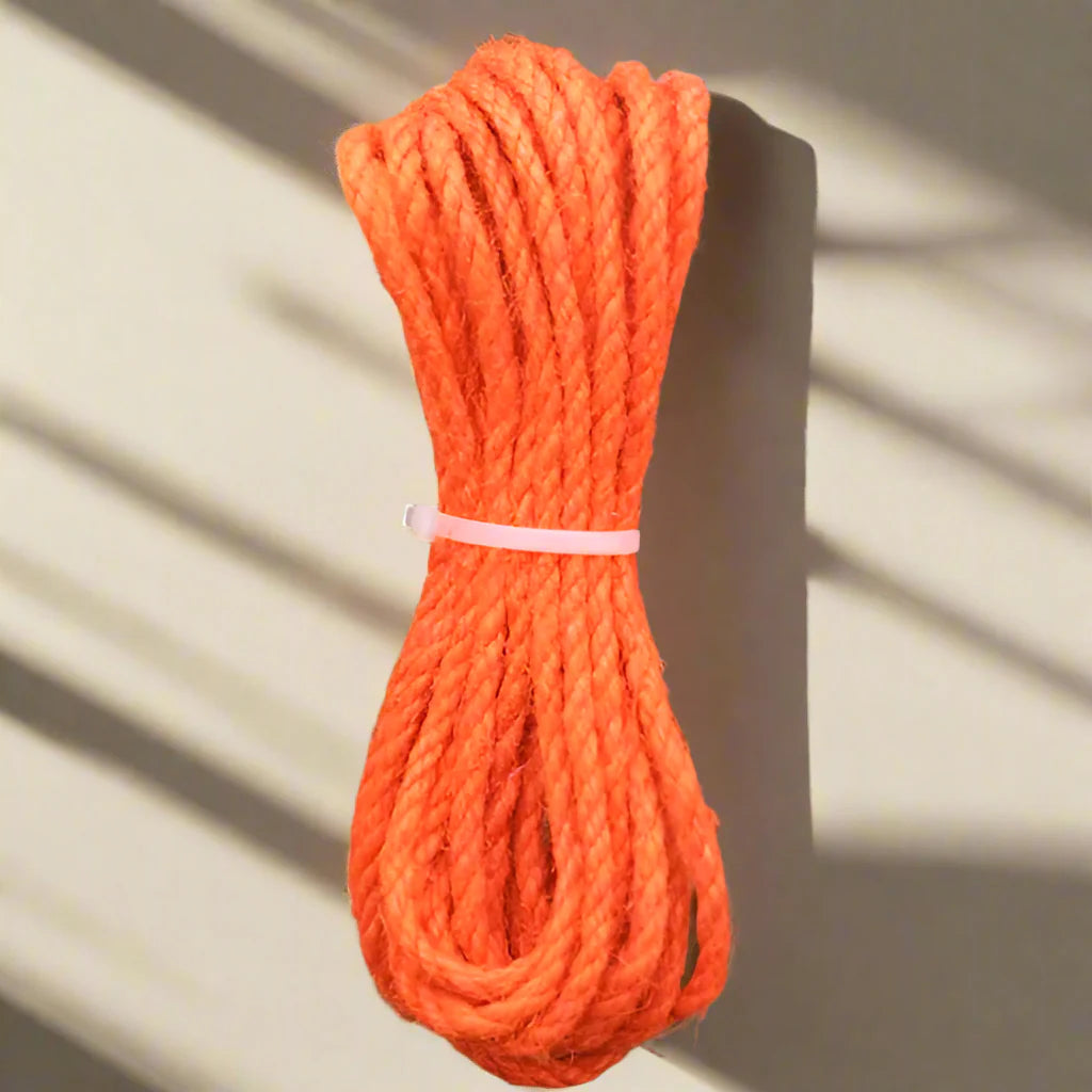 Product Image for Sandsberg | Vibrant Sisal Rope Kollektion: 14 Farbige Optionen für Bastelspaß und Katzen spielen, Oranje Touw / 2mm 100meter